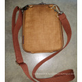 Tourbon Brown PU hommes cross-body dissimulé porter étui à l&#39;intérieur sac à main